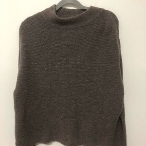 Brown mock neck
